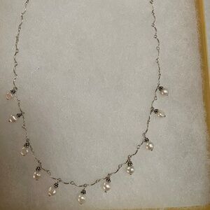 Sterling pearl necklace